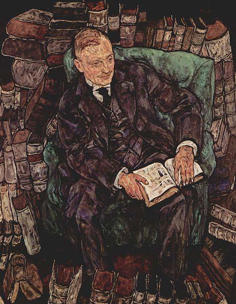 Egon Schiele Portrait of Hugo Koller Germany oil painting art